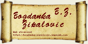 Bogdanka Zipalović vizit kartica